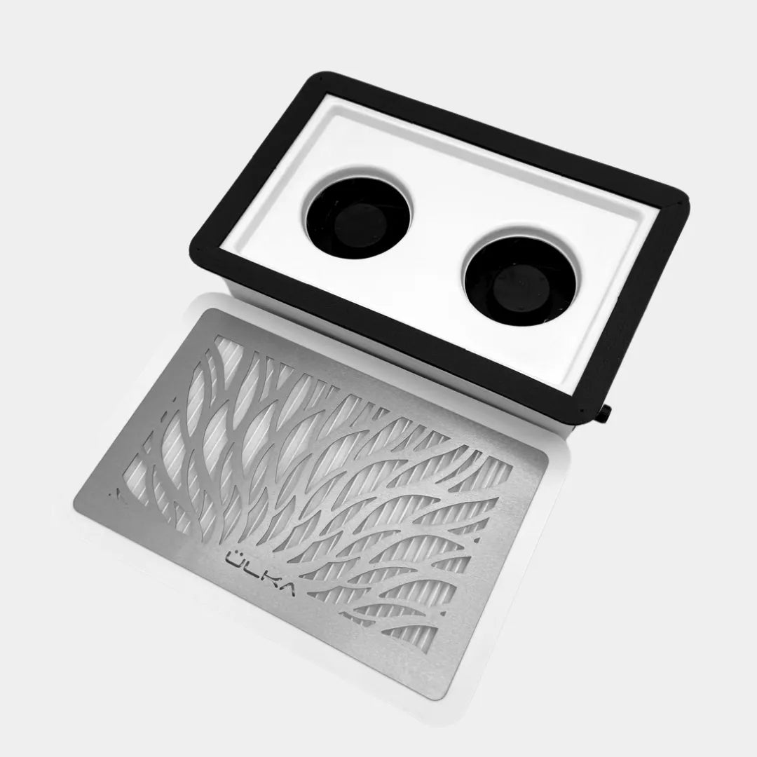 ÜLKA Tornado - Einbau-Nagel Staubabsaugung mit Doppellüfter